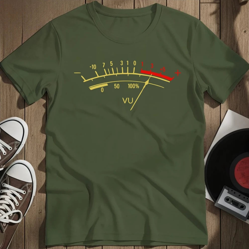 Vu Meter T-Shirt - Military Green