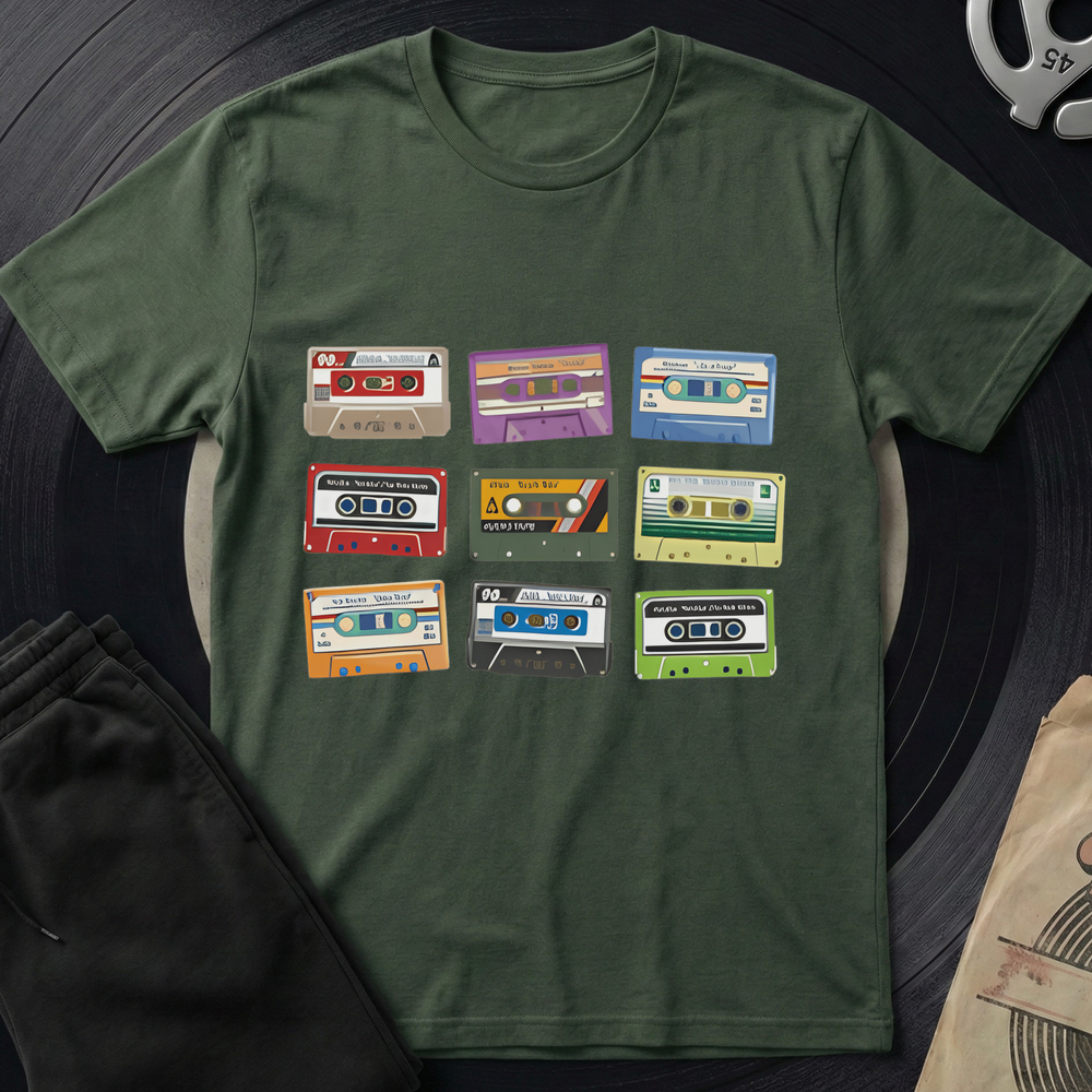 9 Times Oldskool T-Shirt - Military Green