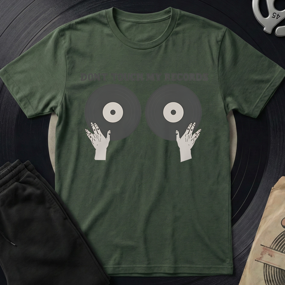 Dont Touch T-Shirt - Military Green