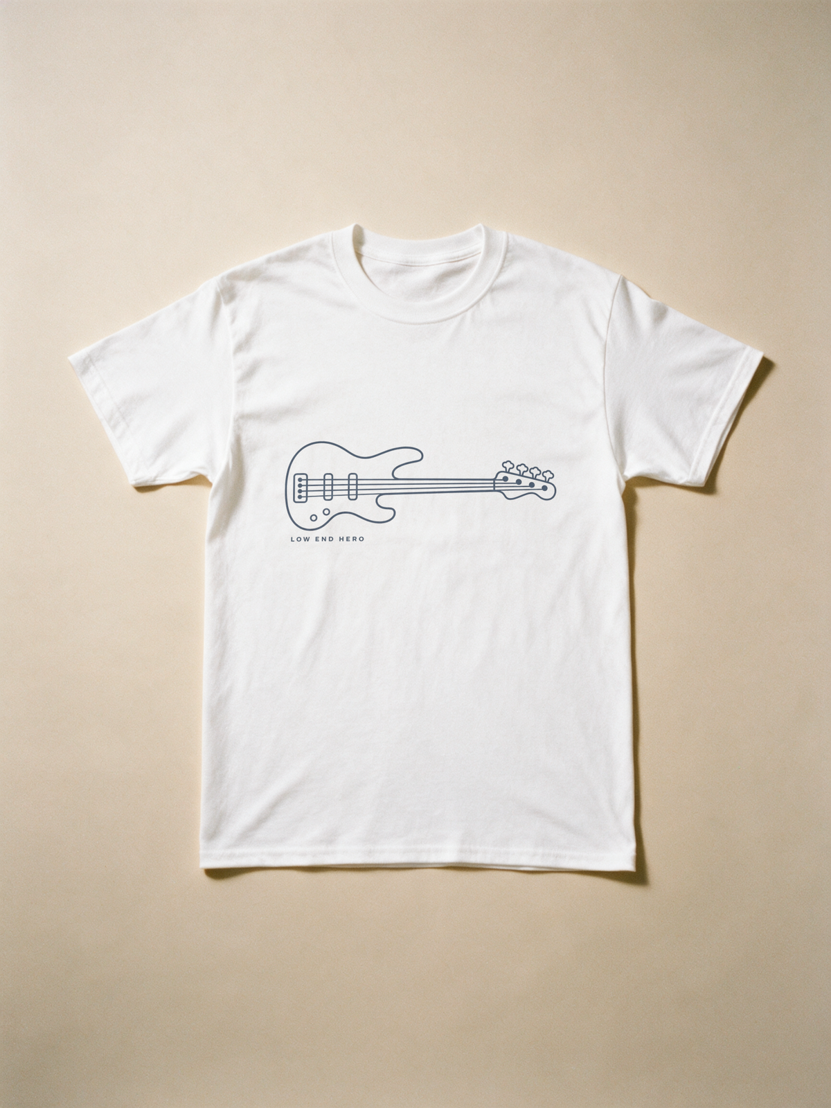 Low End Hero Tee - White flatlay