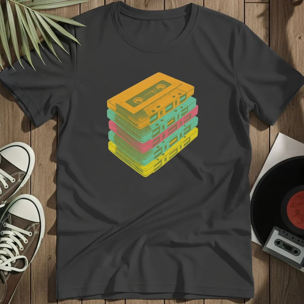 Casettes T-Shirt - Black