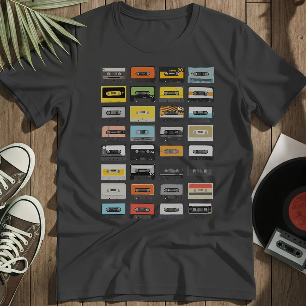 Casettes T-Shirt - Black