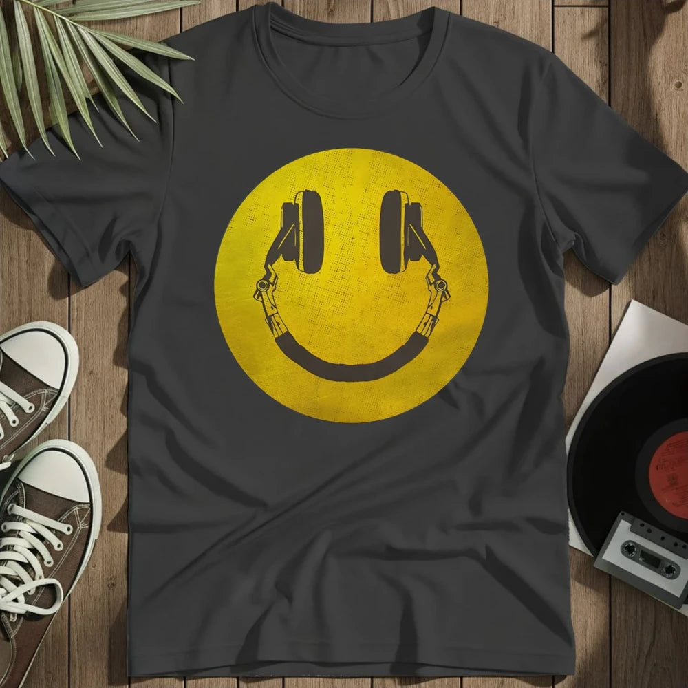 Distorted Smiley T-Shirt - Black