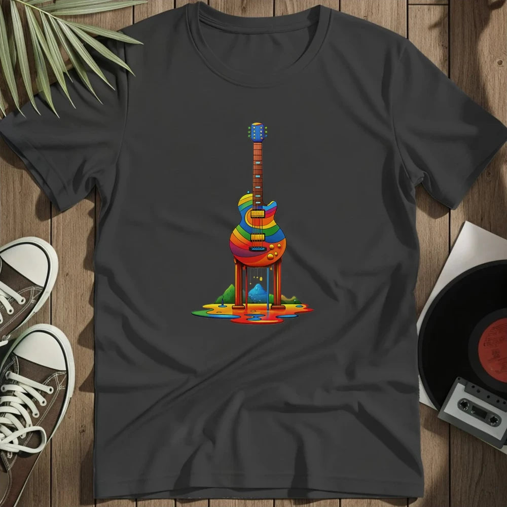 Drippin Guitar T-Shirt - Black