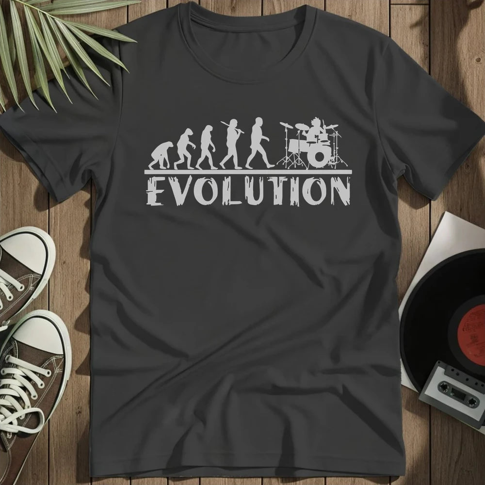 Drummer Evolution T-Shirt - Black