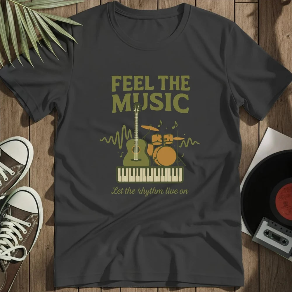 Feel The Music T-Shirt - Black