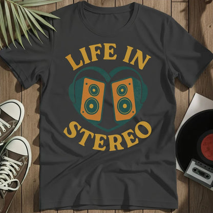 Life In Stereo T-Shirt - Black