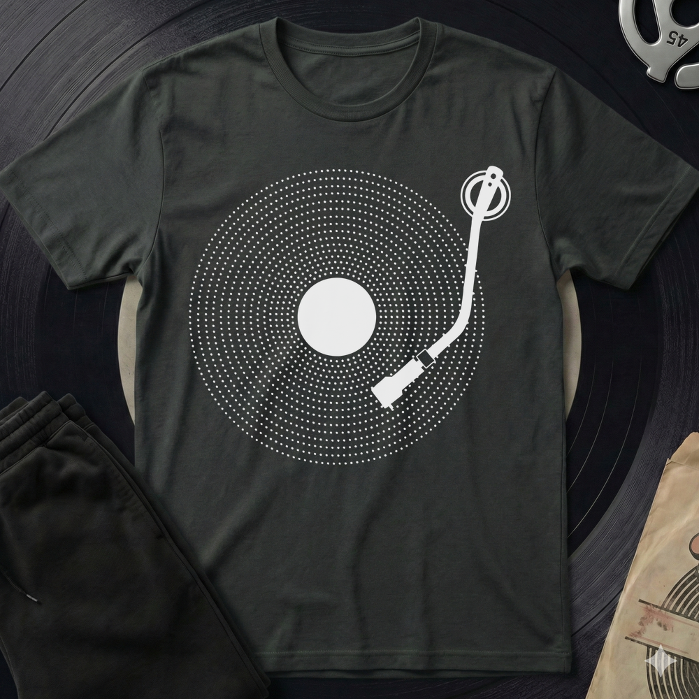 Vinyl Dots T-Shirt - Black