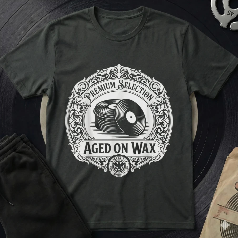 Aged On Wax T-Shirt - Black