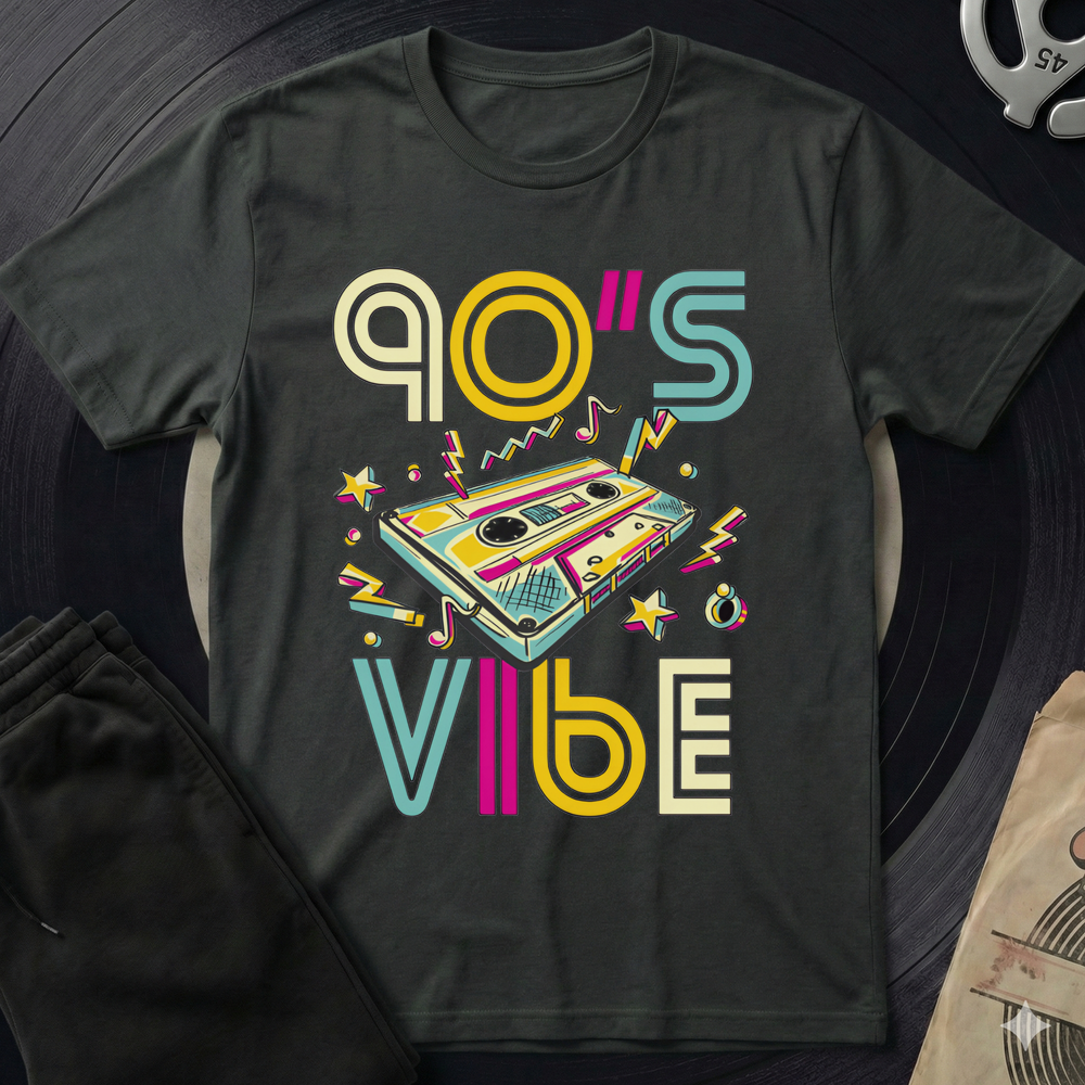 90 S Vibe T-Shirt - Black