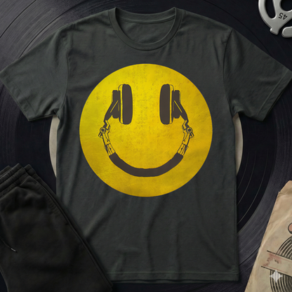 Distorted Smiley T-Shirt - Black