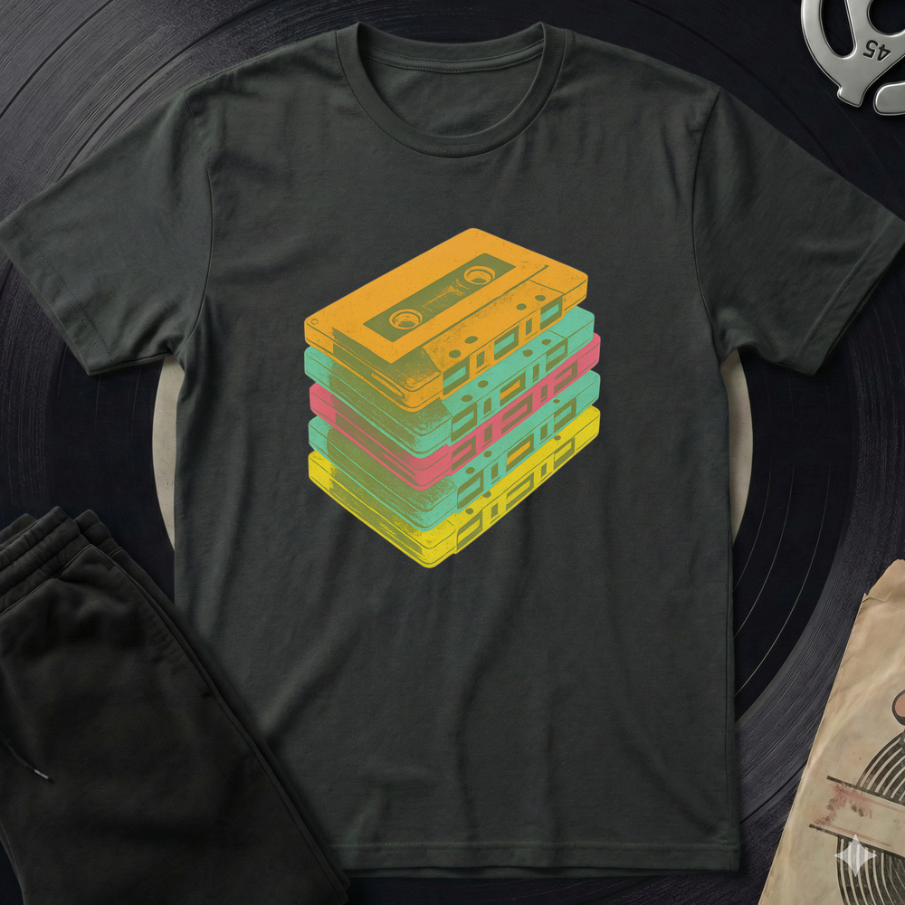 Casettes T Shirt - Black