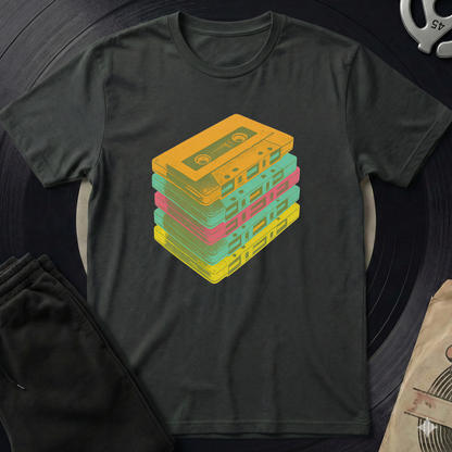 Casettes T Shirt - Black