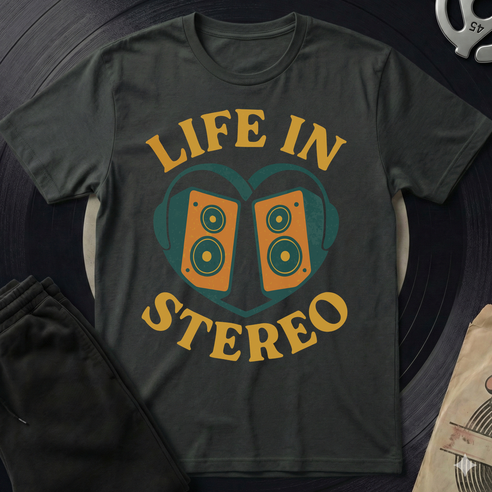 Life In Stereo T-Shirt - Black
