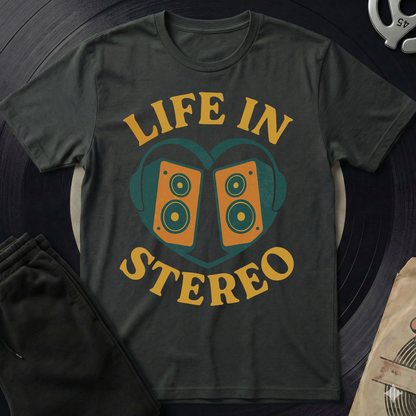 Life In Stereo T-Shirt - Black