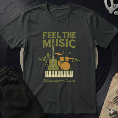 Feel The Music T-Shirt - Black
