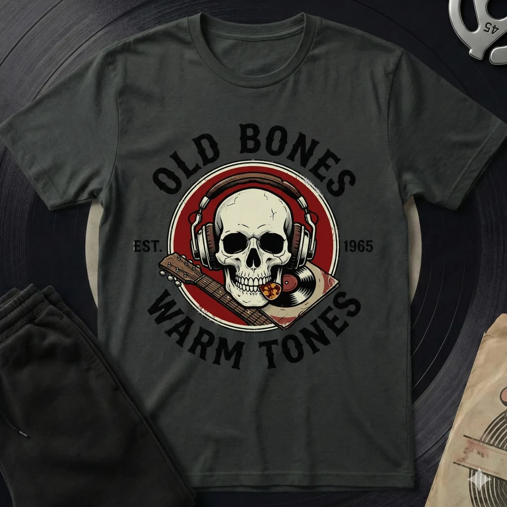 Old Bones Warm Tones T-Shirt - Black
