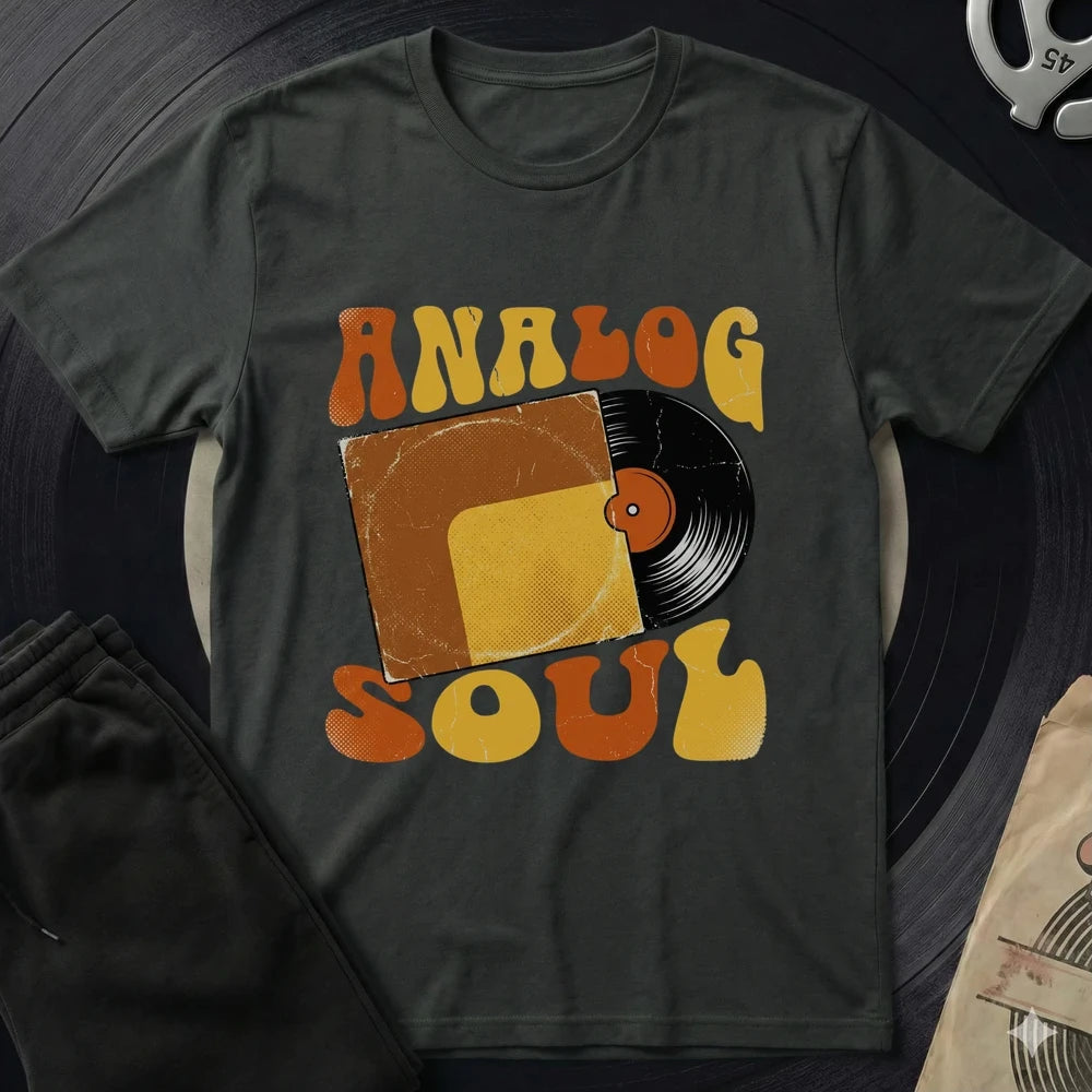 Analog Vinyl Soul T-Shirt - Black
