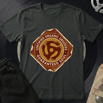 Organic Grooves T-Shirt - Black