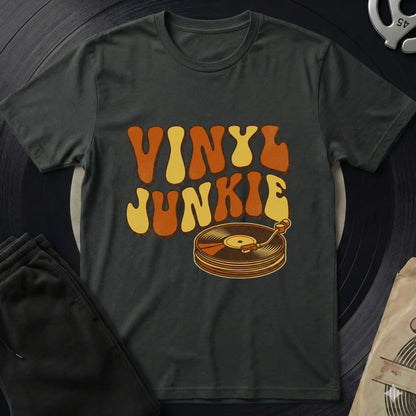 Vinyl Junkie T-Shirt - Black