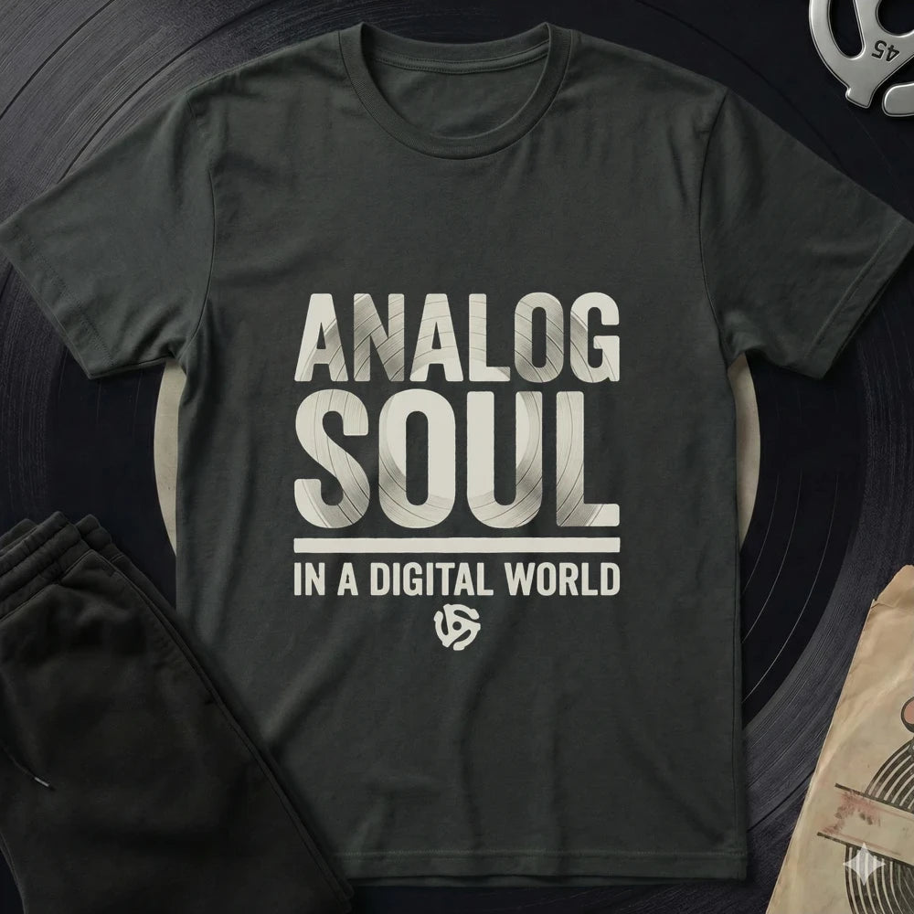 Analog Soul Digital World T-Shirt - Black