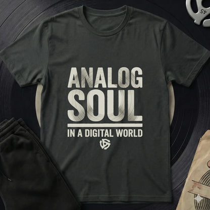 Analog Soul Digital World T-Shirt - Black