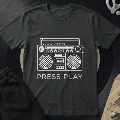 Press Play T-Shirt - Black