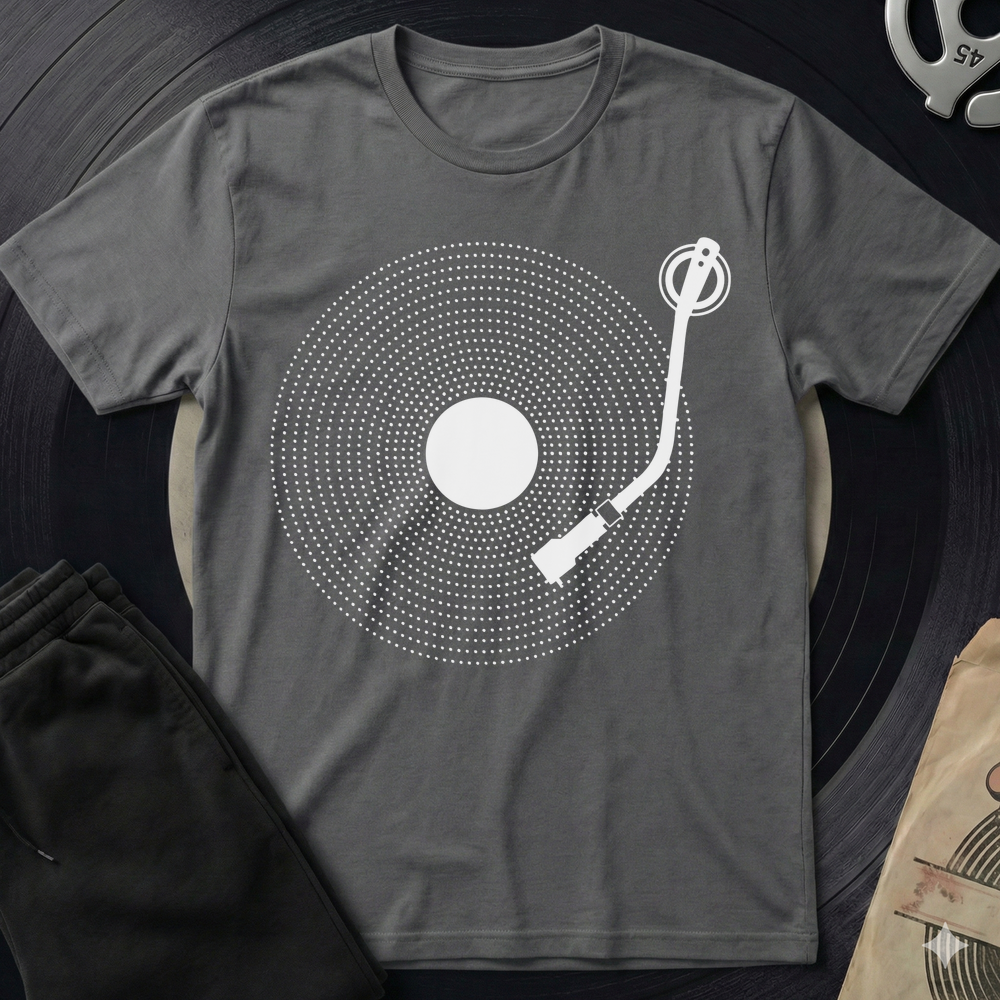 Vinyl Dots T-Shirt - Charcoal