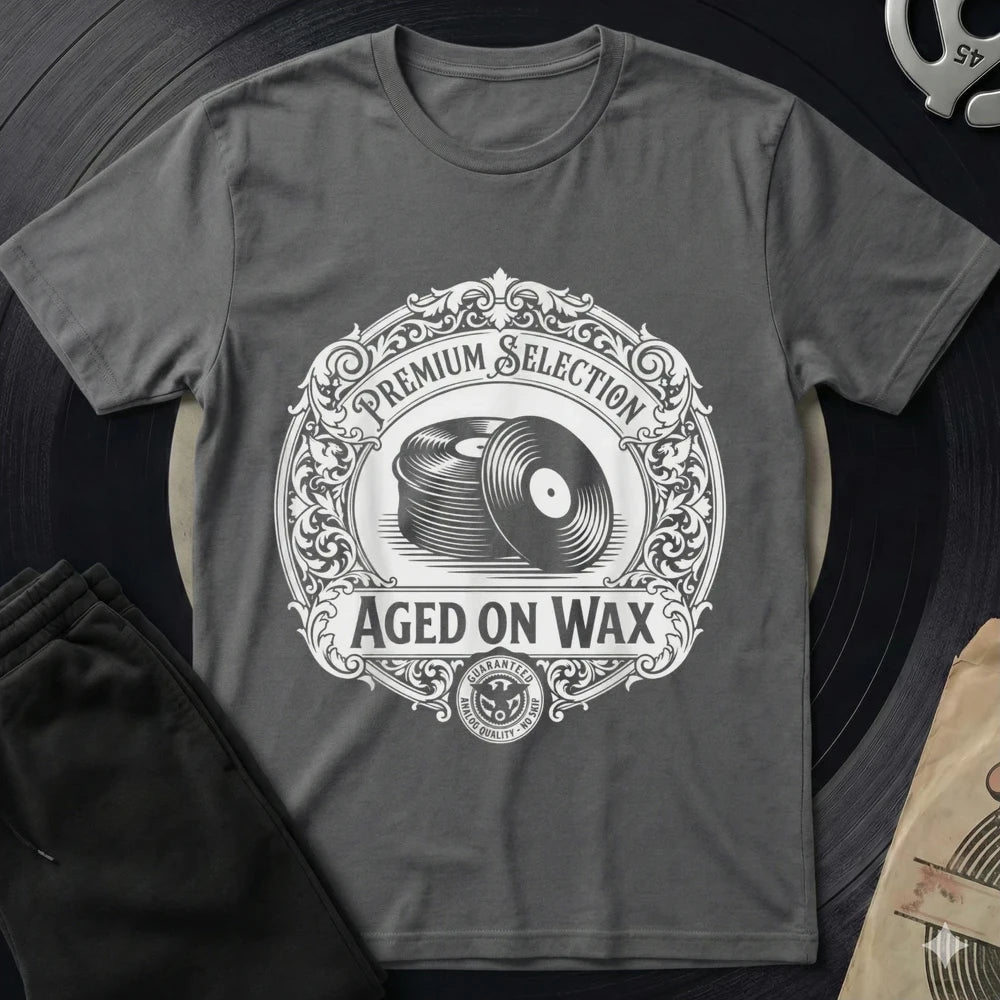 Aged On Wax T-Shirt - Charcoal