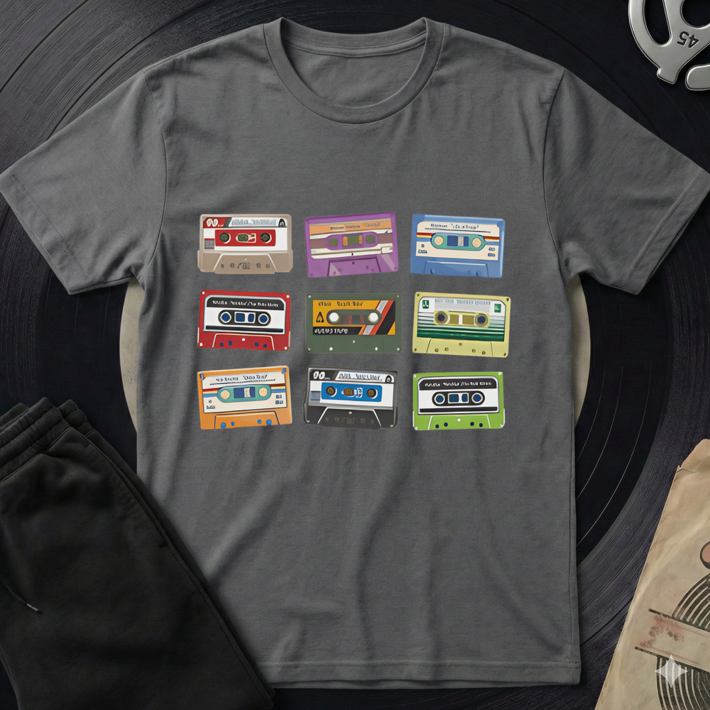 9 Times Oldskool T-Shirt - Charcoal