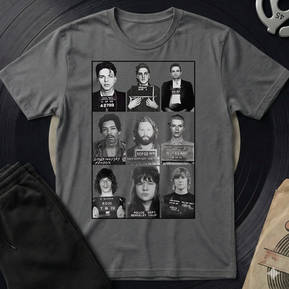 Famous Mugshot T-Shirt - Charcoal