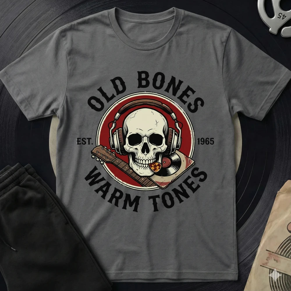 Old Bones Warm Tones T-Shirt - Charcoal