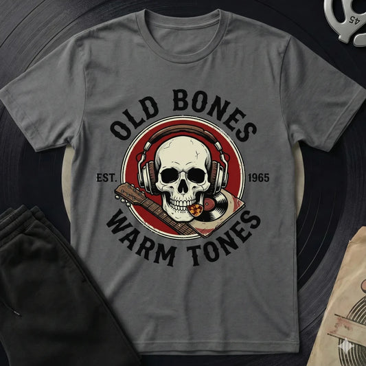 Old Bones Warm Tones T-Shirt - Charcoal