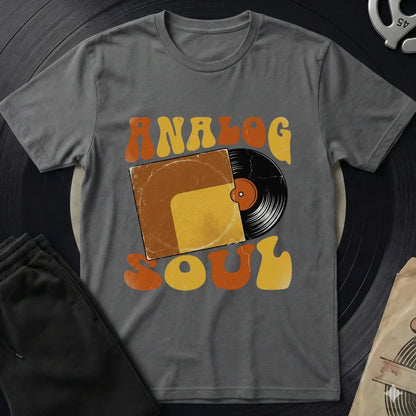 Analog Vinyl Soul T-Shirt - Charcoal