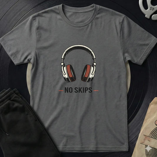 No Skips T-Shirt - Charcoal
