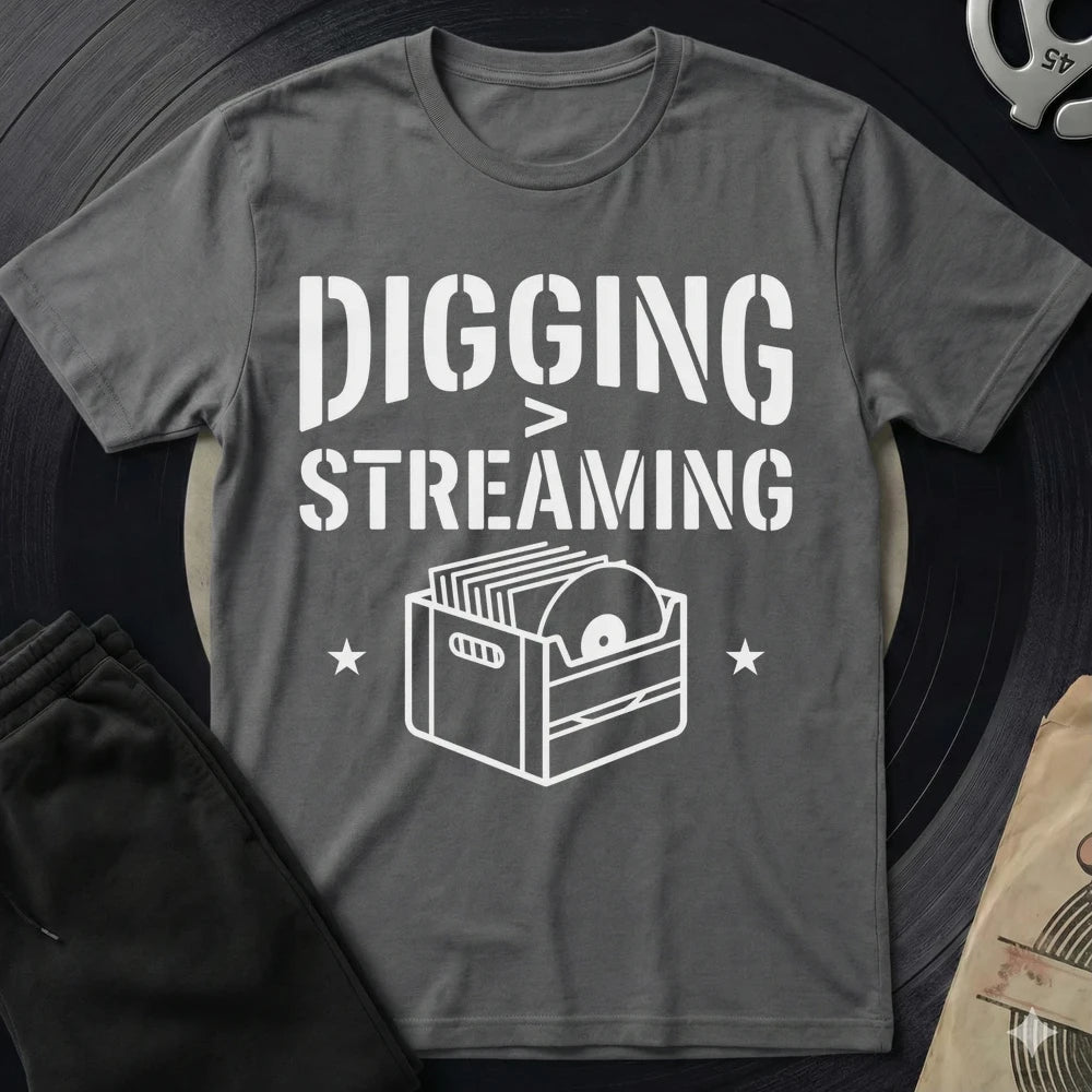 Digging Stream T-Shirt - Charcoal