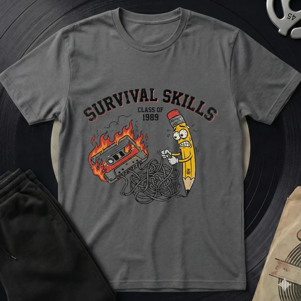 Survival Skills T-Shirt - Charcoal