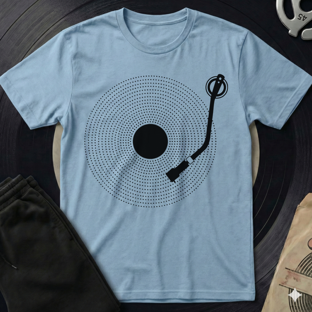 Vinyl Dots T-Shirt - Light Blue