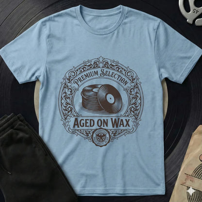 Aged On Wax T-Shirt - Light Blue
