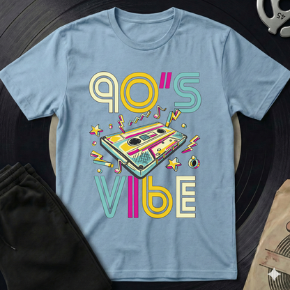 90 S Vibe T-Shirt - Light Blue