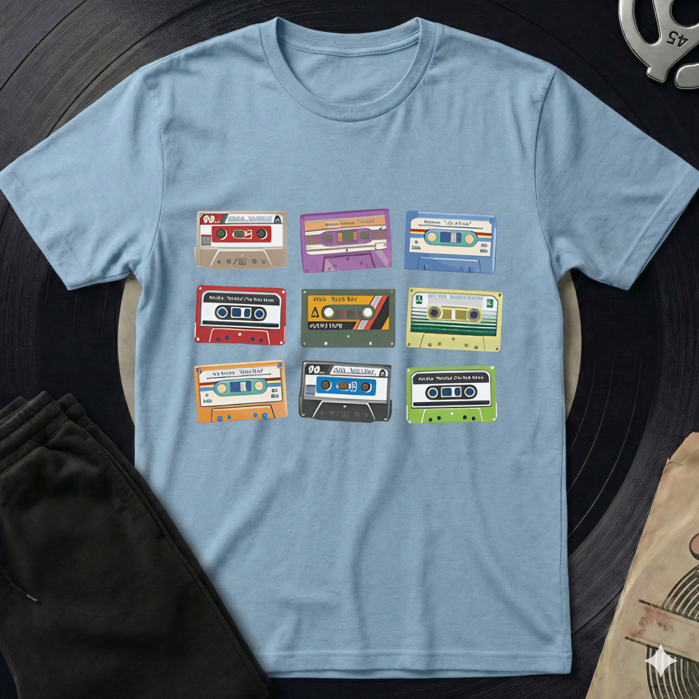 9 Times Oldskool T-Shirt - Light Blue