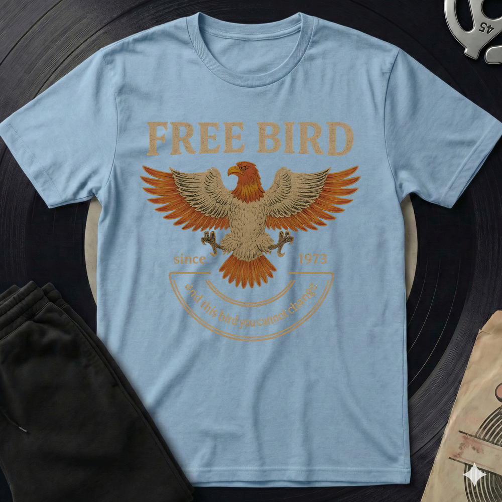 Free Bird T-Shirt - Light Blue