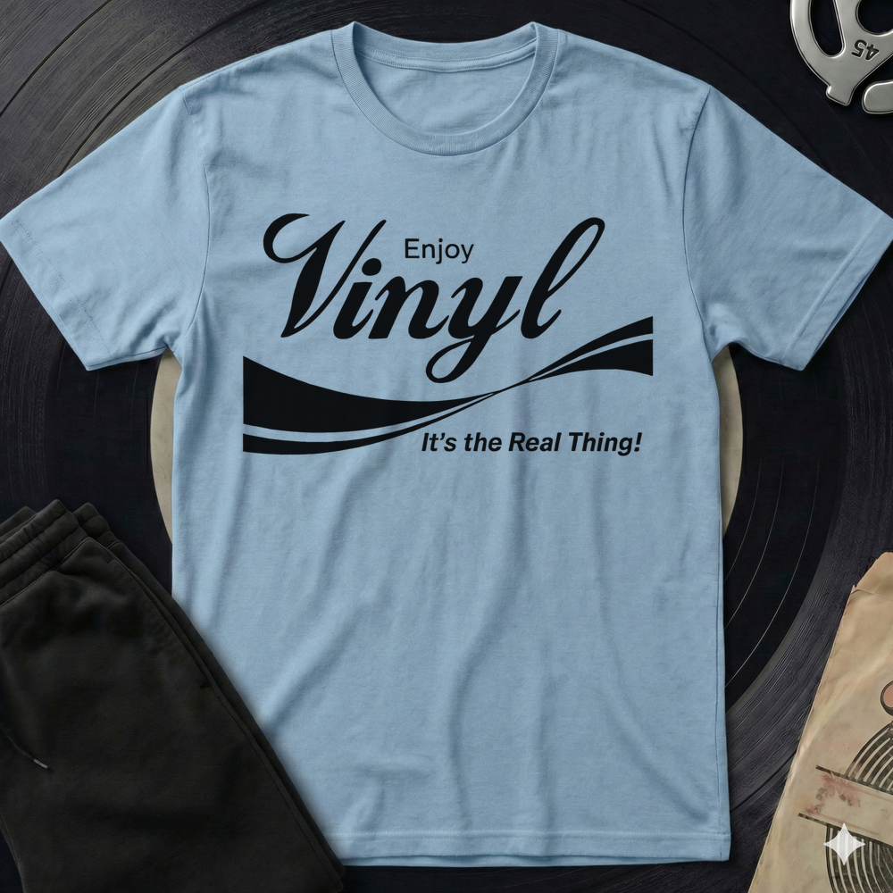 Vinyl Coke T-Shirt - Light Blue