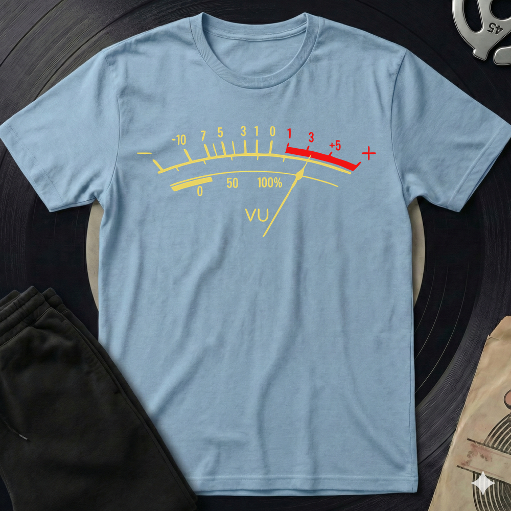 Vu Meter T-Shirt - Light Blue