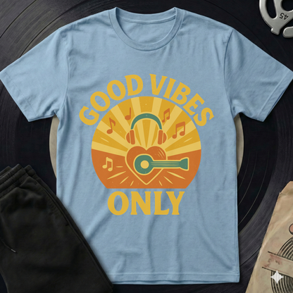 Good Vibes Only T-Shirt - Light Blue