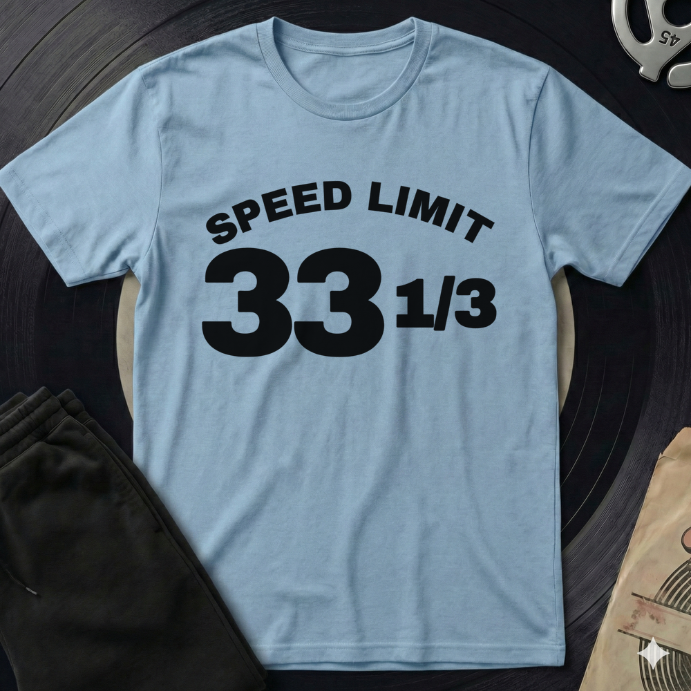 Speed Limit T-Shirt - Light Blue