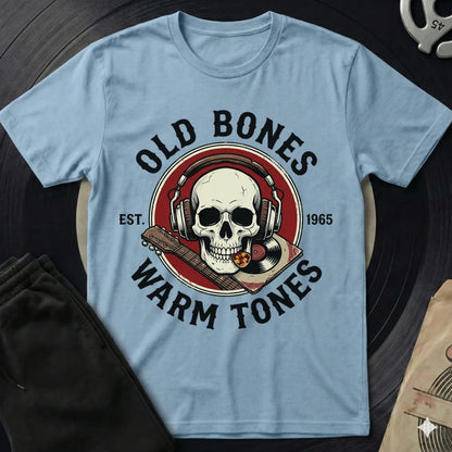 Old Bones Warm Tones T-Shirt - Light Blue