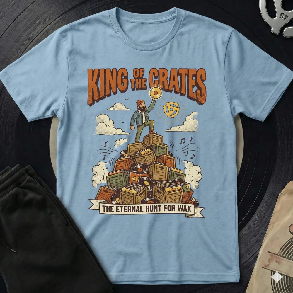 King Of The Crates T-Shirt - Light Blue