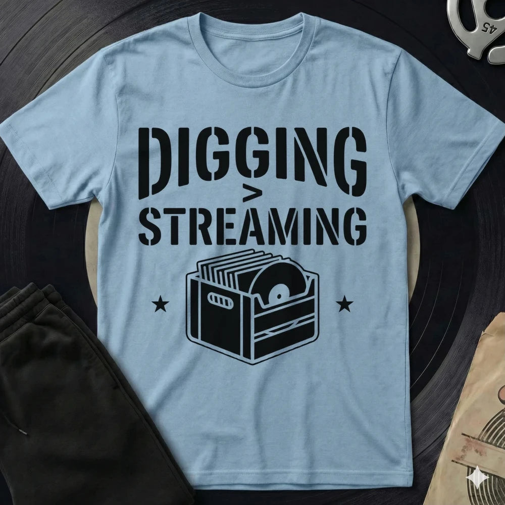 Digging Stream T-Shirt - Light Blue
