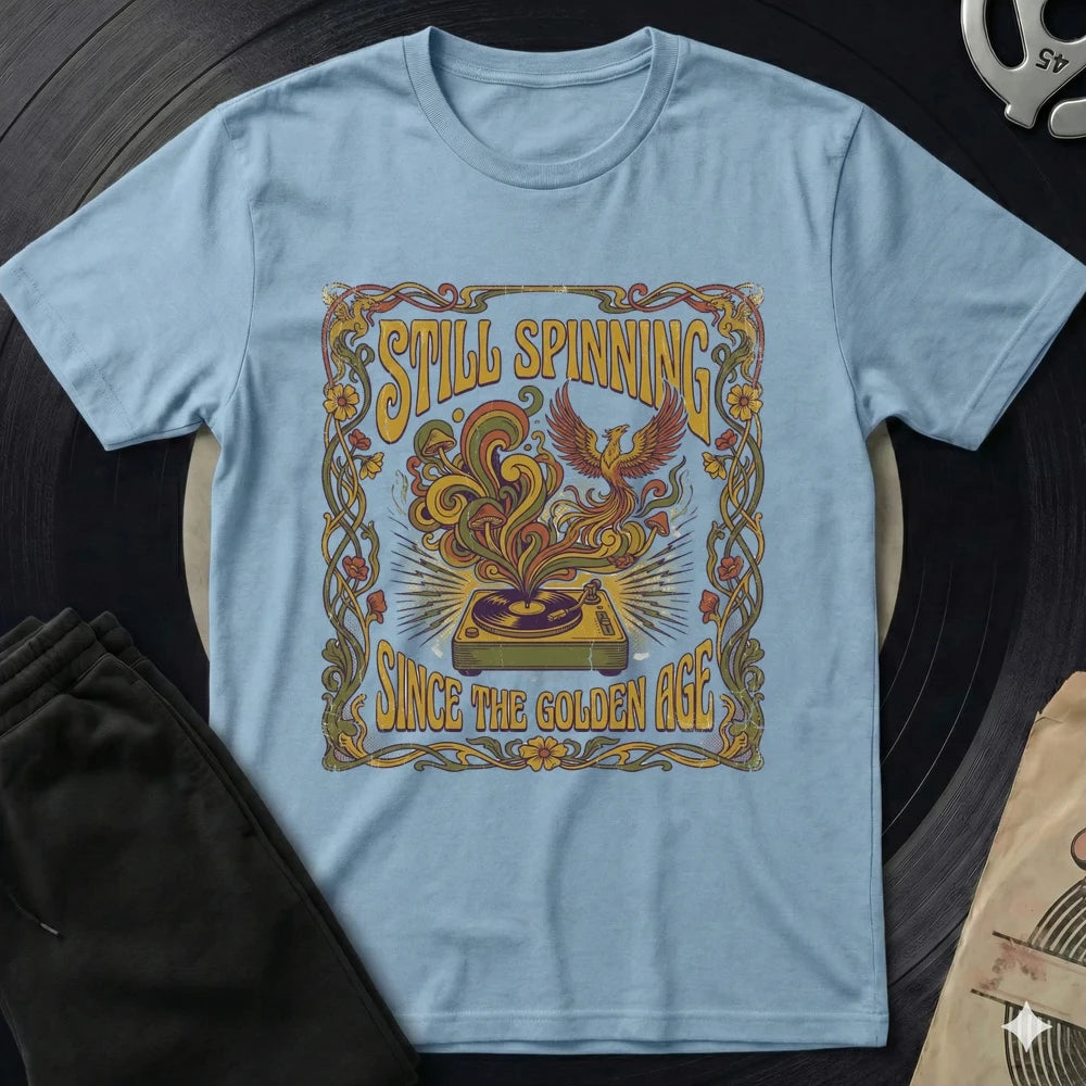 Still Spinning T-Shirt - Light Blue